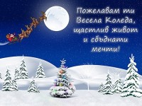 Пожелавам ти Весела Коледа, щастлив живот и сбъднати мечти!