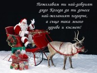 Пожелавам ти най-добрият дядо Коледа да ти донесе най-желаният подарък, а също така много здраве и късмет!